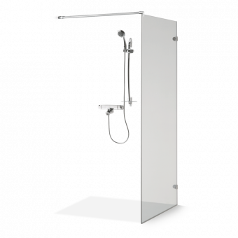 Dušo sienelė Brasta Glass DORA 995-998x2000 skaidrus stiklas 